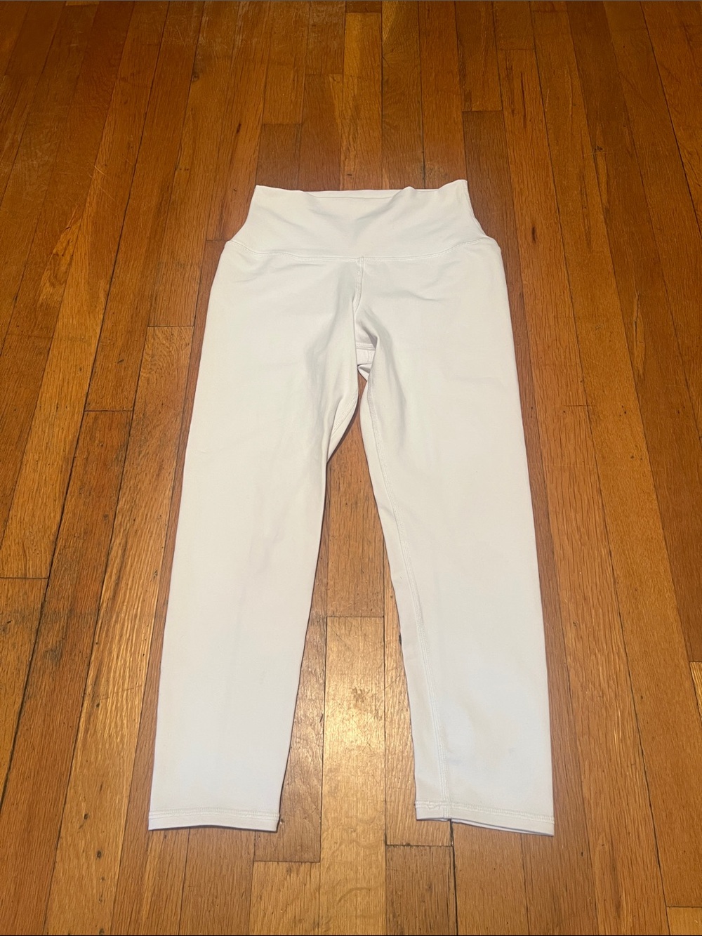 Alo Yoga High Waist Dash 7/8th Capri Cropped Tights in White, Women’s size Small - Picture 2 of 16